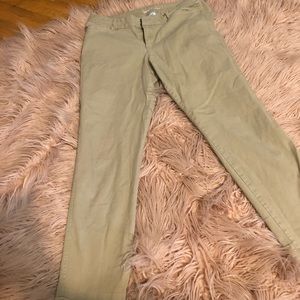 Khaki pixie cut pants